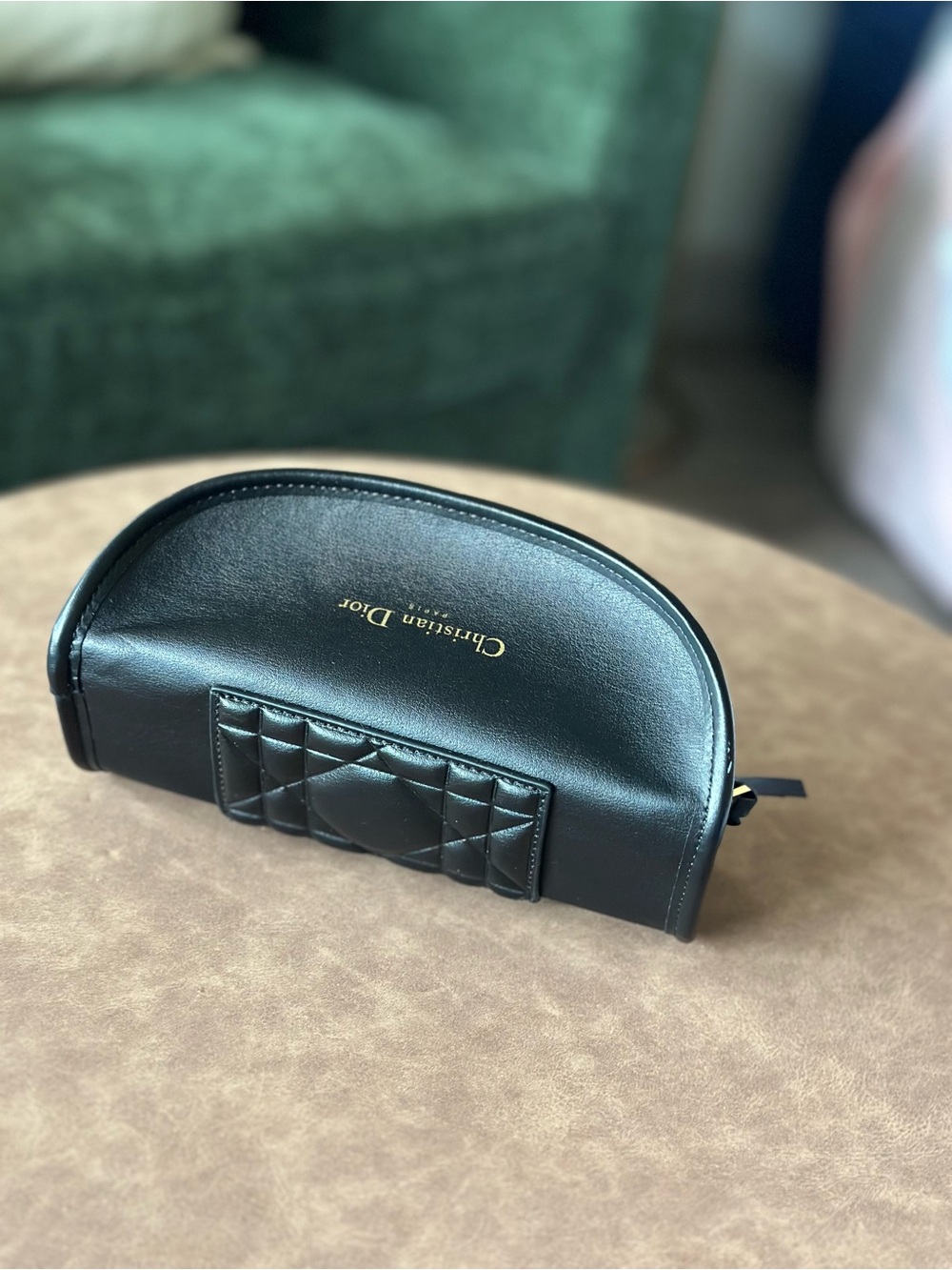 Christian Dior Black Quilted Leather Belt Bag or Glasses Case - Picture 3 of 5
